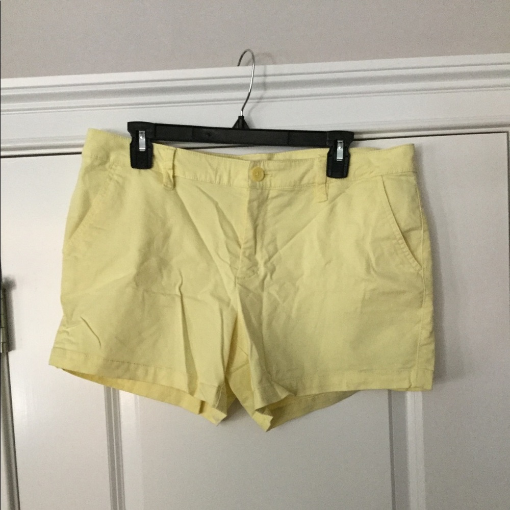 Yellow Victoria Secrets shorts